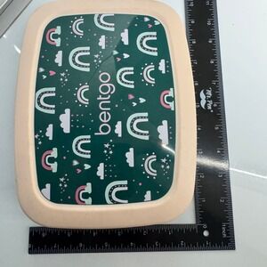 Bentgo Kids Lunch Box Rainbow Clouds Green‎ BPA Free Divided Compartments